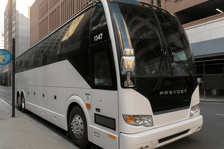 a Charter Bus Rental Paterson coach bus
