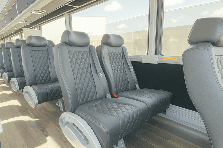 interior of Charter Bus Rental Paterson charter bus